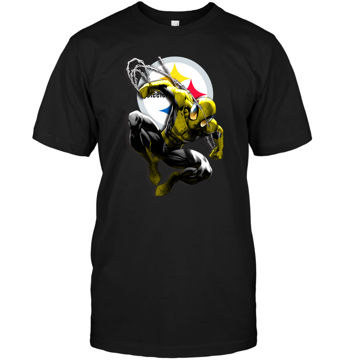 Pittsburgh Steelers "spiderman" Superhero T-Shirt